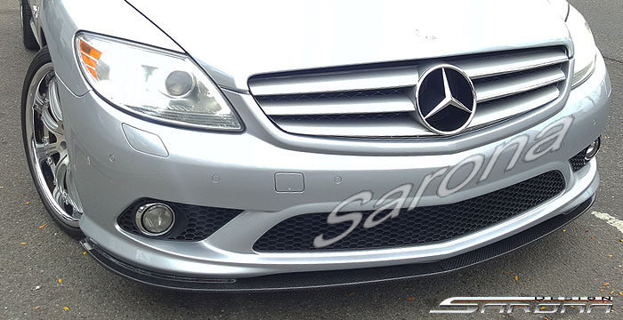 Custom Mercedes CL  Coupe Front Add-on Lip (2007 - 2009) - $790.00 (Part #MB-048-FA)